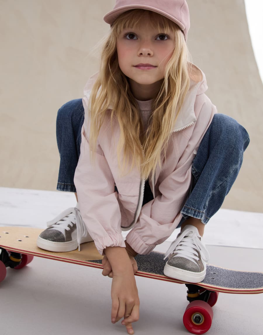 棉质外套 浅粉红 女童 - Brunello Cucinelli