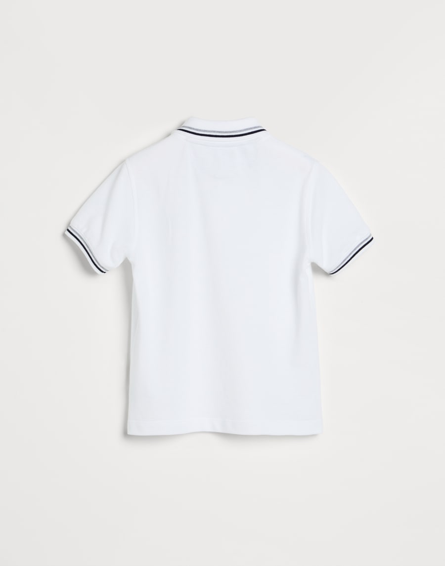 Piqué polo shirt White Boys - Brunello Cucinelli