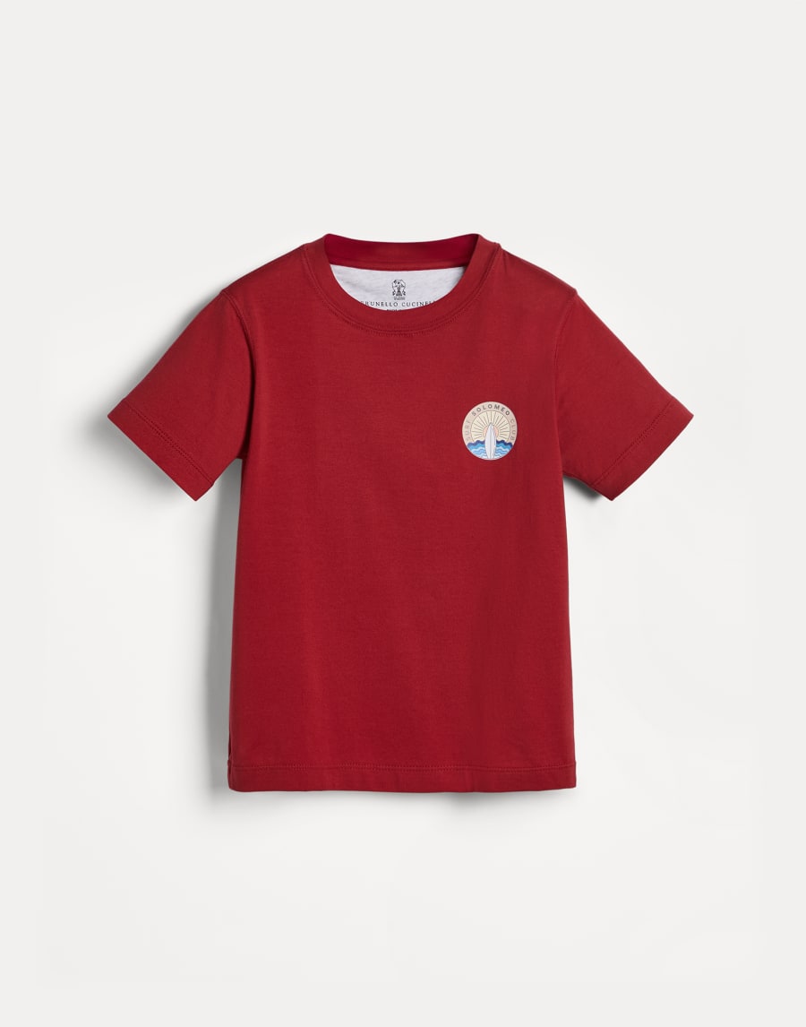 T-shirt with Surf graphic Ruby Boys - Brunello Cucinelli