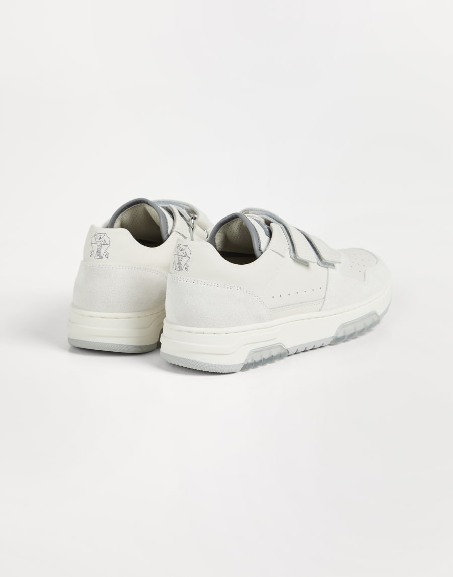 Calfskin and suede sneakers White Boys - Brunello Cucinelli