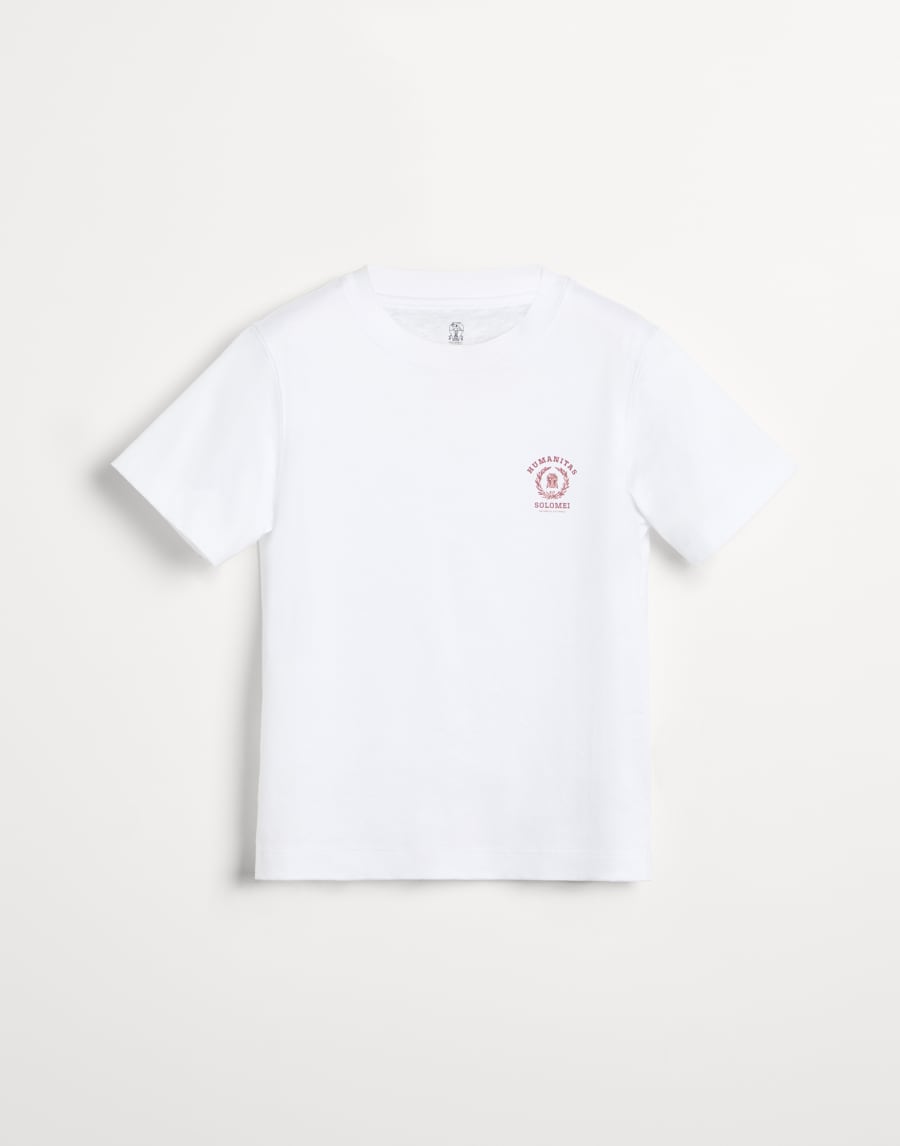 ジャージー Tシャツ ホワイト ボーイズ - Brunello Cucinelli