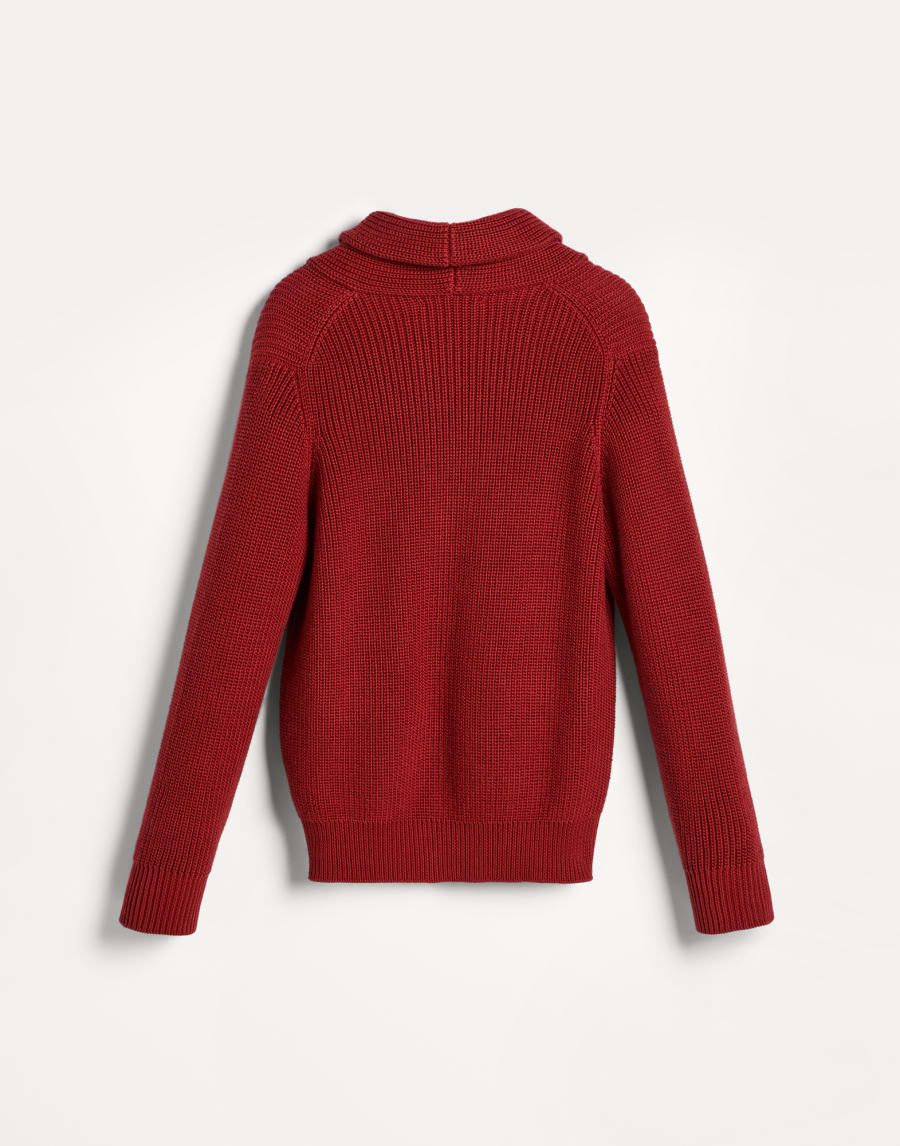 Кардиган из хлопка Рубиновый Мальчики - Brunello Cucinelli