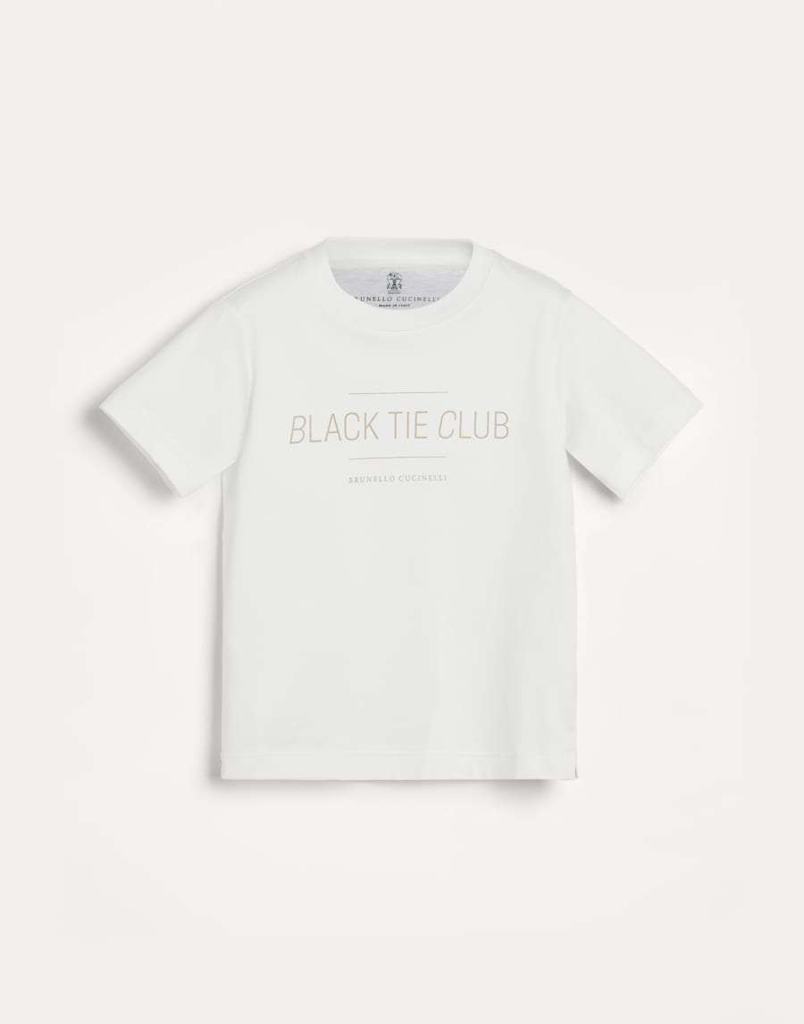 T-shirt with print Off-White Boys - Brunello Cucinelli