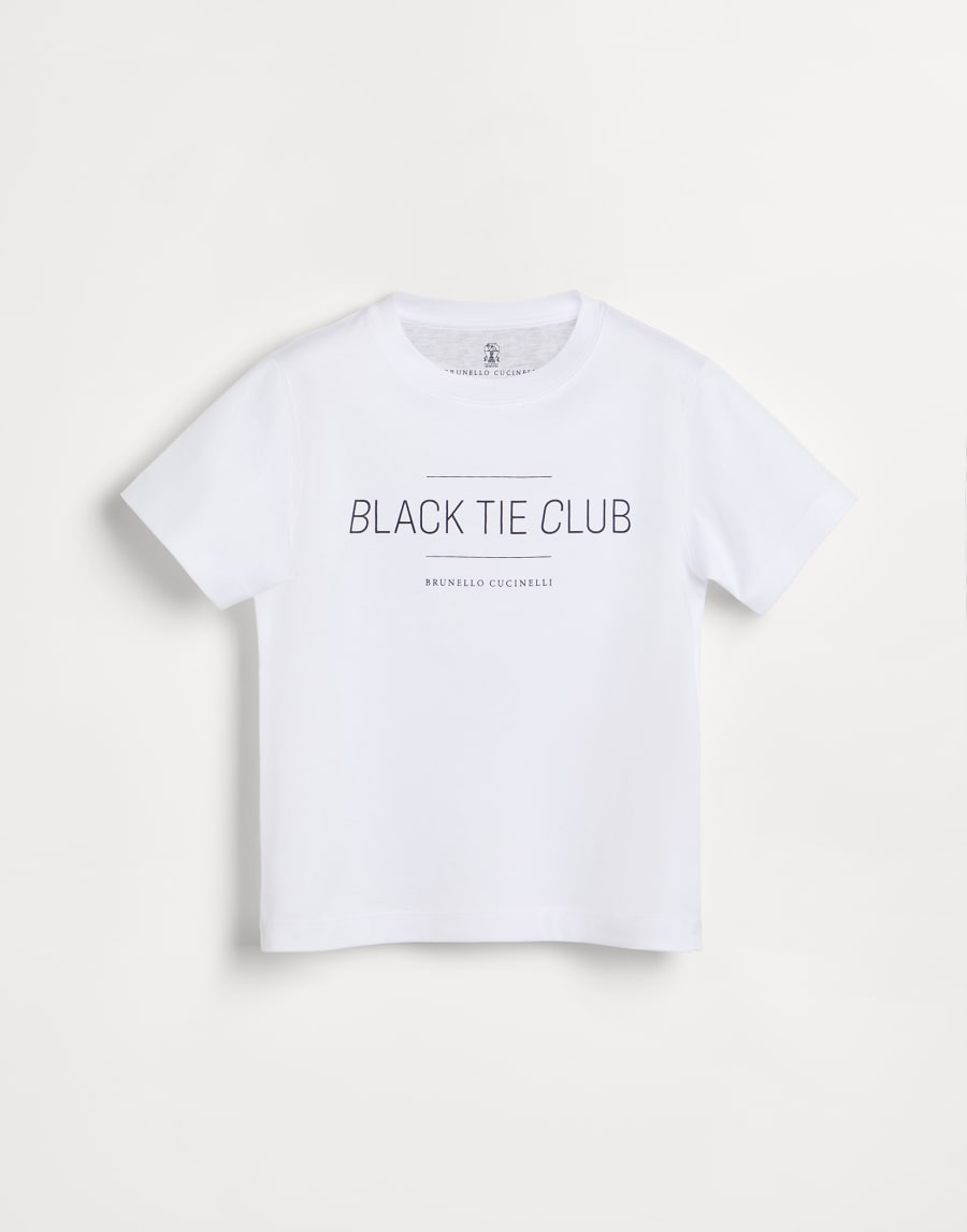 T-shirt with print Black Boys - Brunello Cucinelli