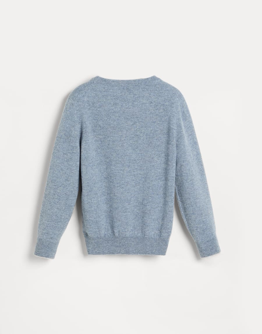 Джемпер из кашемира Небесно-Голубой Мальчики - Brunello Cucinelli