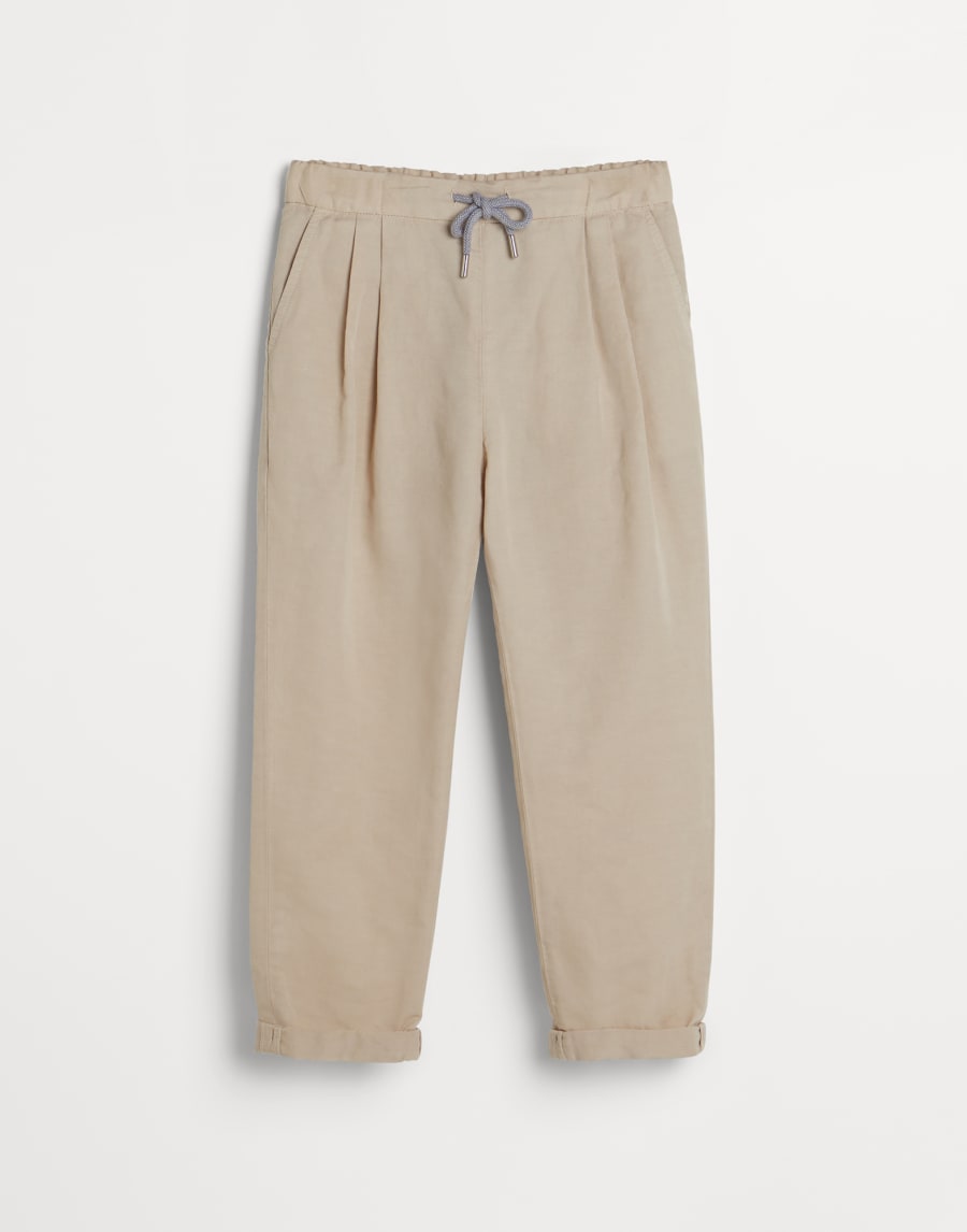 Trousers with drawstring Oat Boys - Brunello Cucinelli