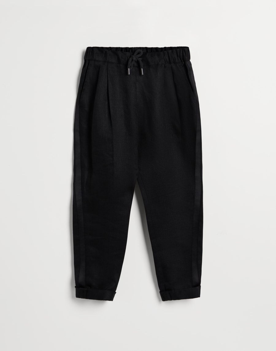 タキシード トラウザーズ ブラック ボーイズ - Brunello Cucinelli