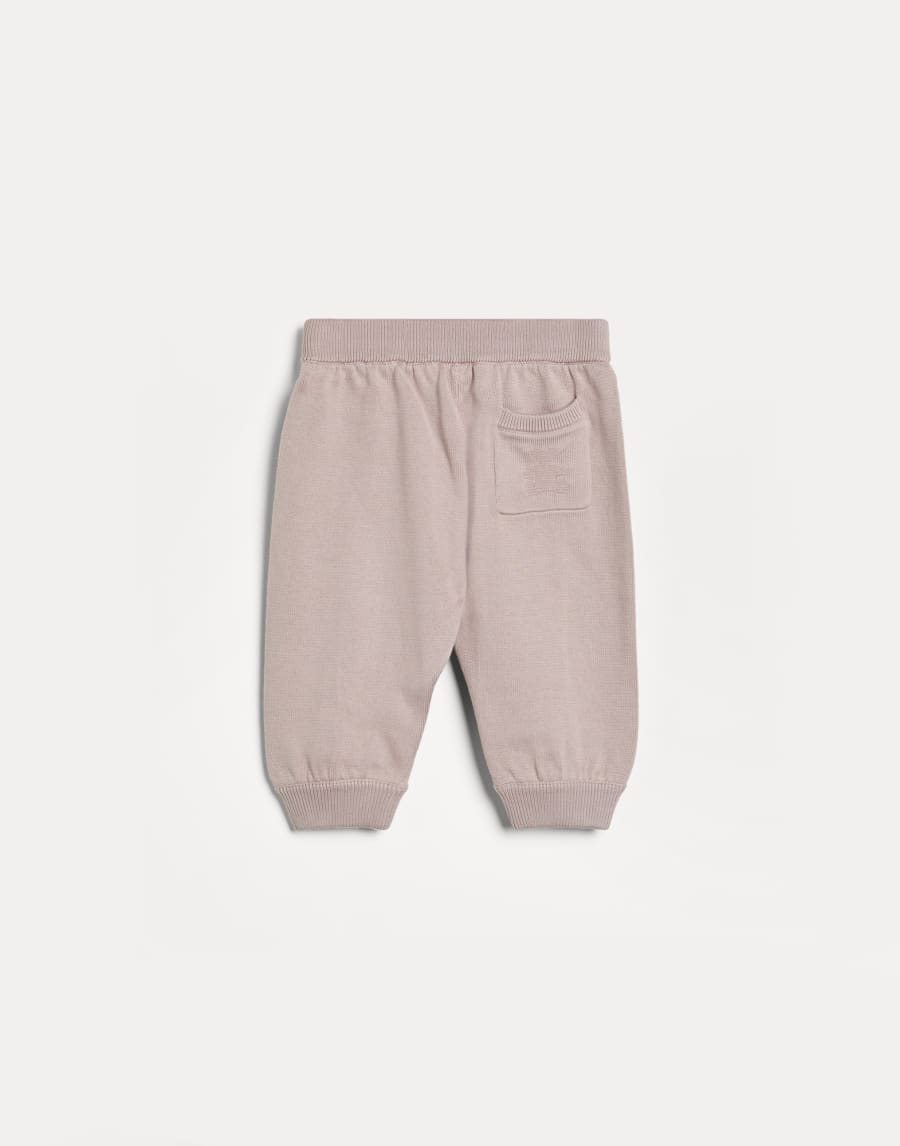 Брюки Baby Bernie из трикотажа Jacquard Розовый Малыши - Brunello Cucinelli