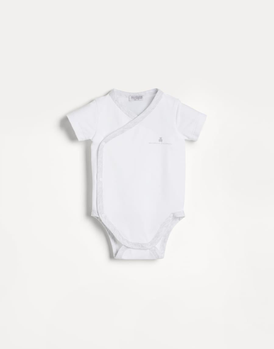 Боди Baby Bernie Жемчужно-Серый Малыши - Brunello Cucinelli