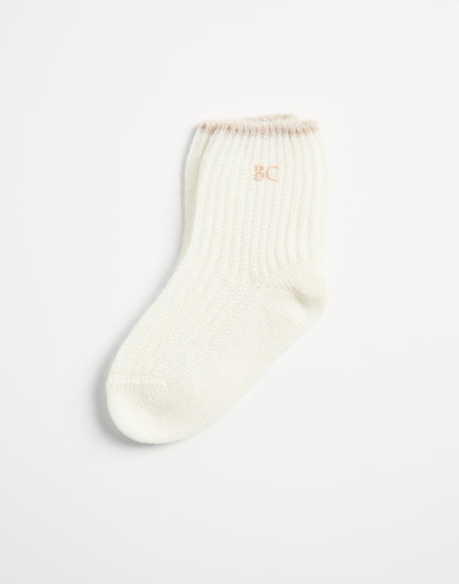 Bernie Baby socks Cool Beige Baby - Brunello Cucinelli