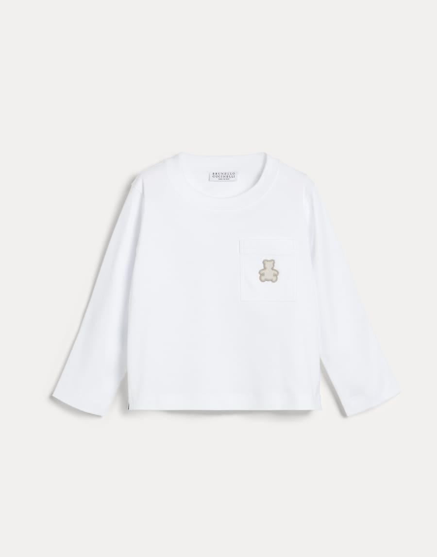 Bernie T-shirt White Baby - Brunello Cucinelli