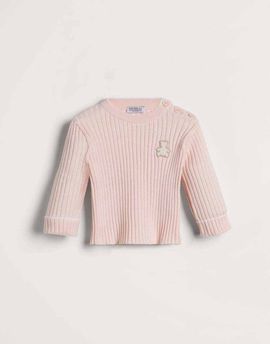 伯尼小熊幼童棉针织衫 粉红色 幼童 - Brunello Cucinelli