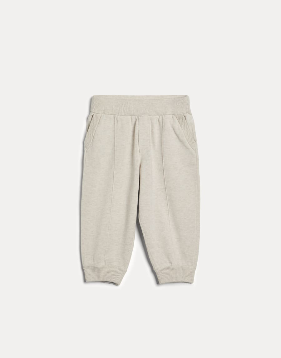 Bernie knit trousers Oat Baby - Brunello Cucinelli