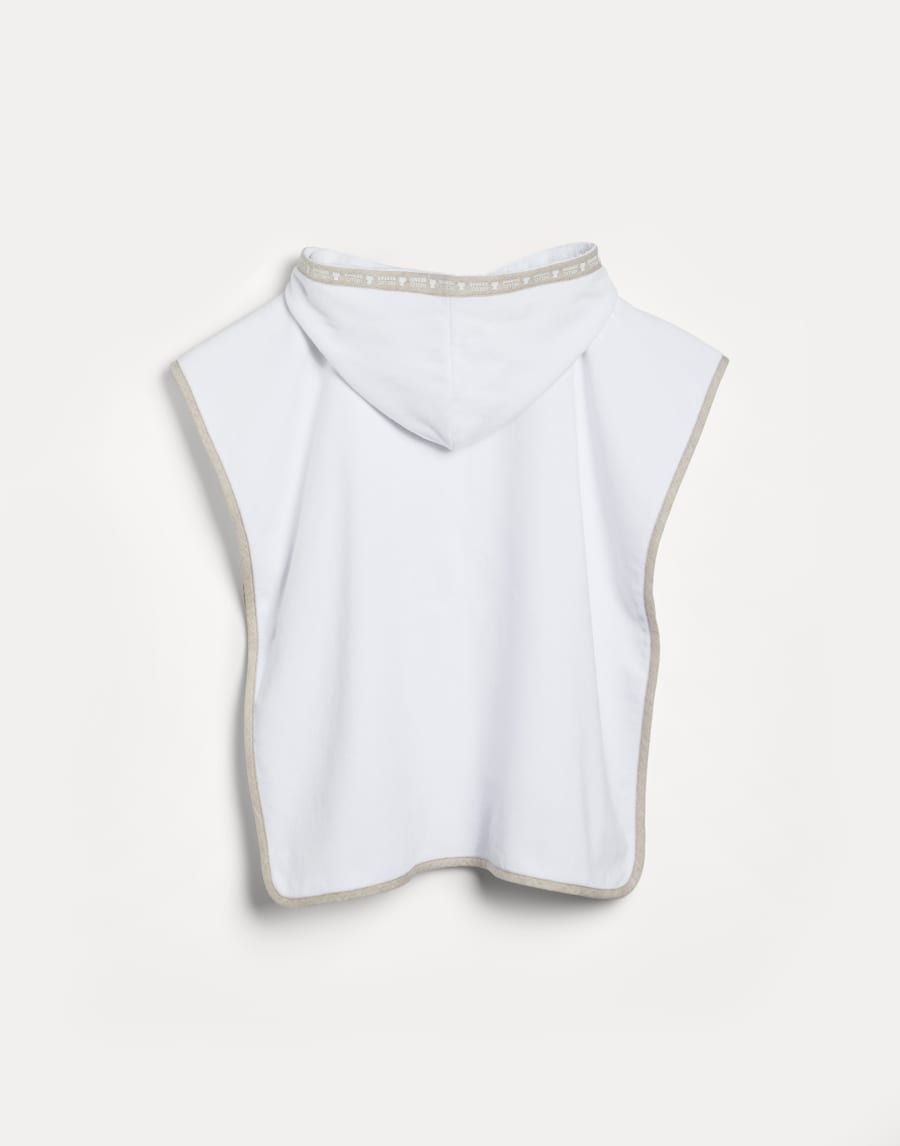 Bathrobe poncho White Baby - Brunello Cucinelli