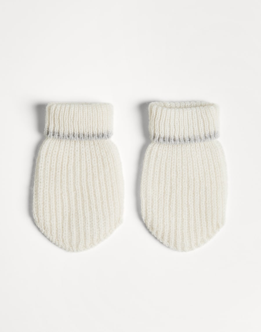 Baby Bernie mittens Pebble Baby - Brunello Cucinelli