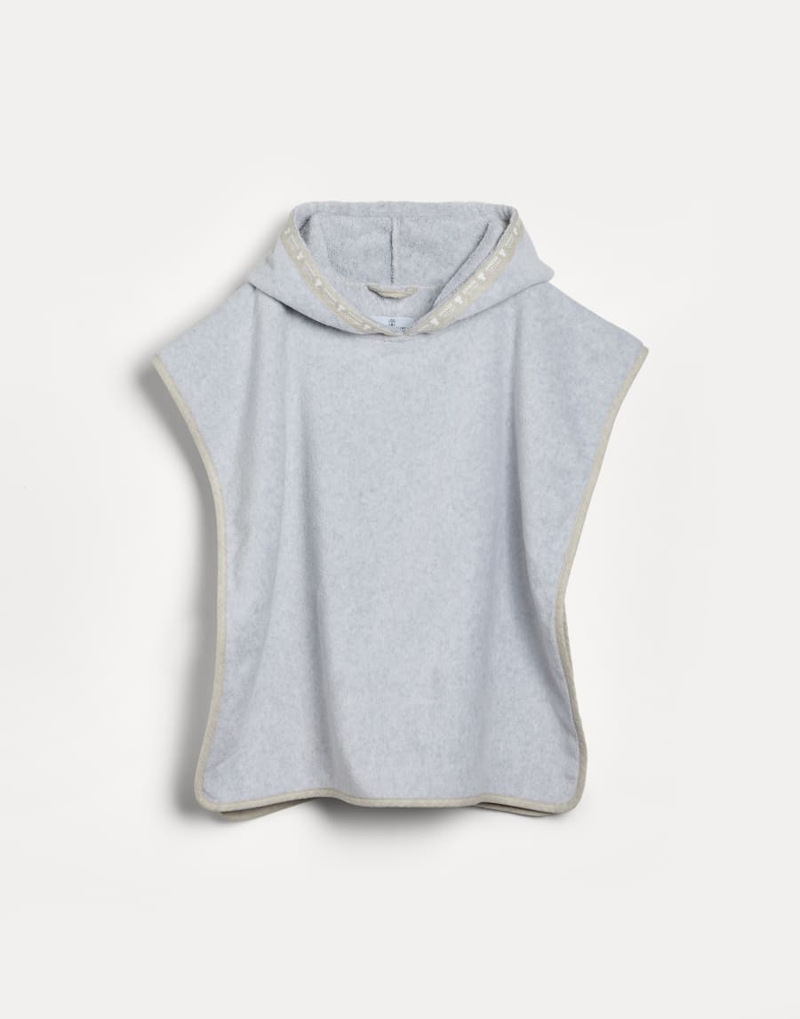 Bathrobe poncho Grey Baby - Brunello Cucinelli