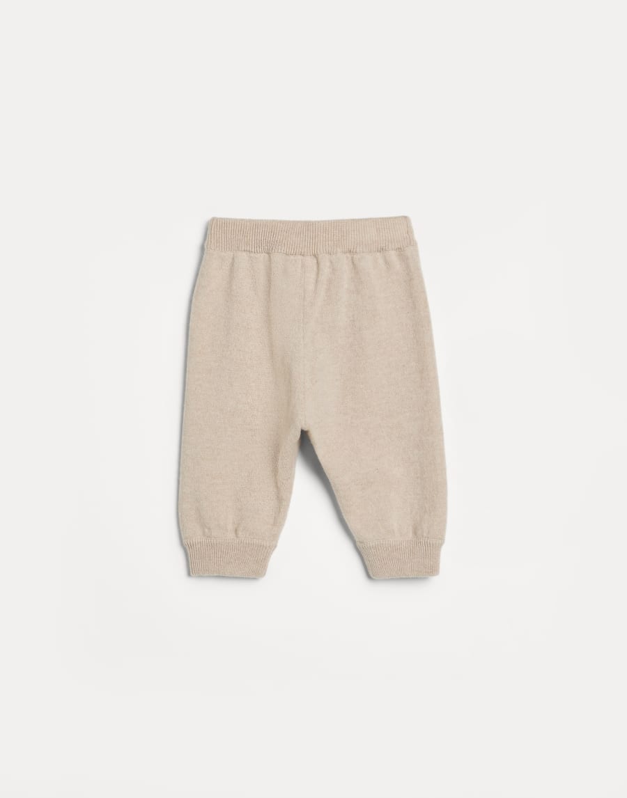 Bernie Baby cashmere trousers Oat Baby - Brunello Cucinelli