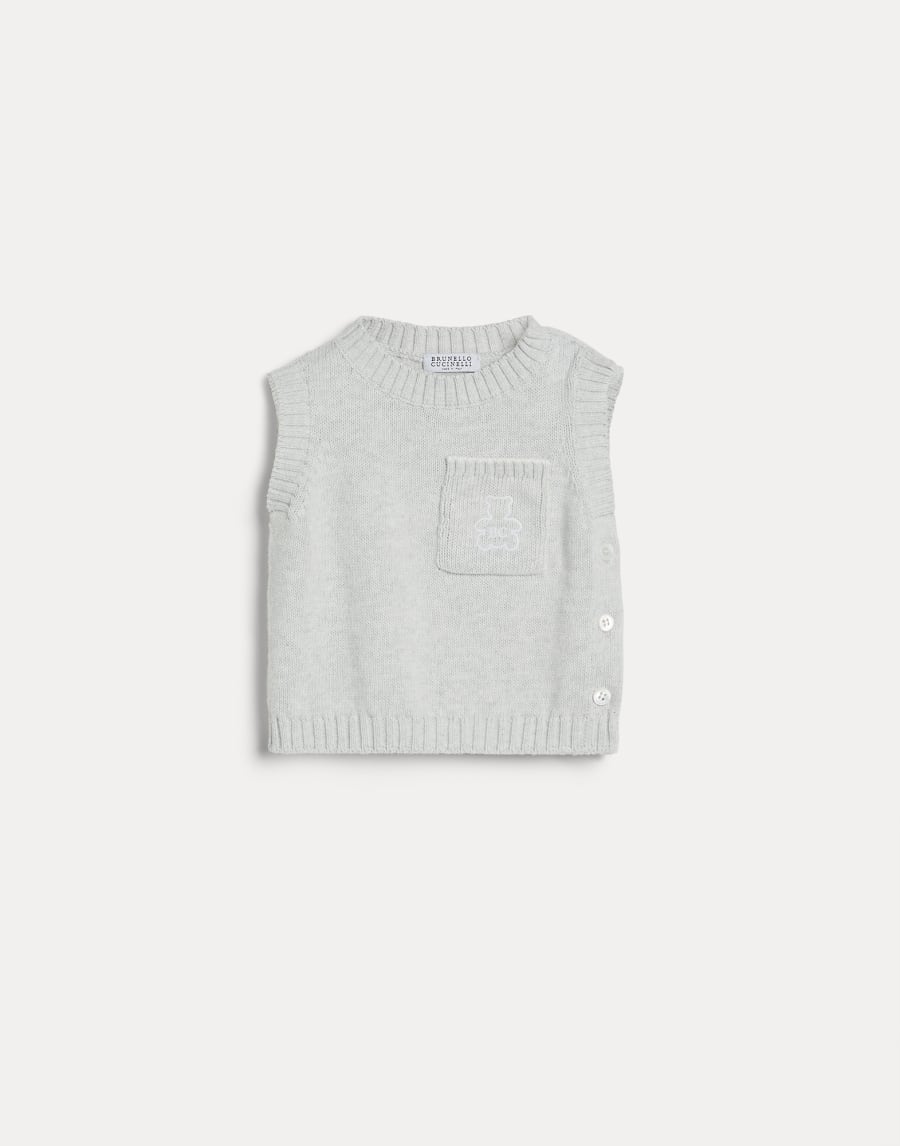 Жилет Baby Bernie Туман Малыши - Brunello Cucinelli