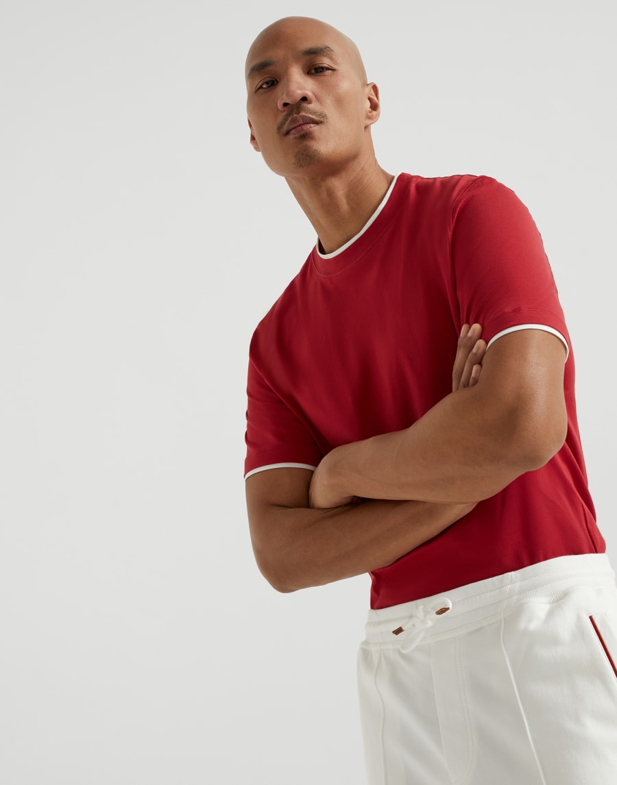 T-shirt with faux-layering Ruby Man - Brunello Cucinelli
