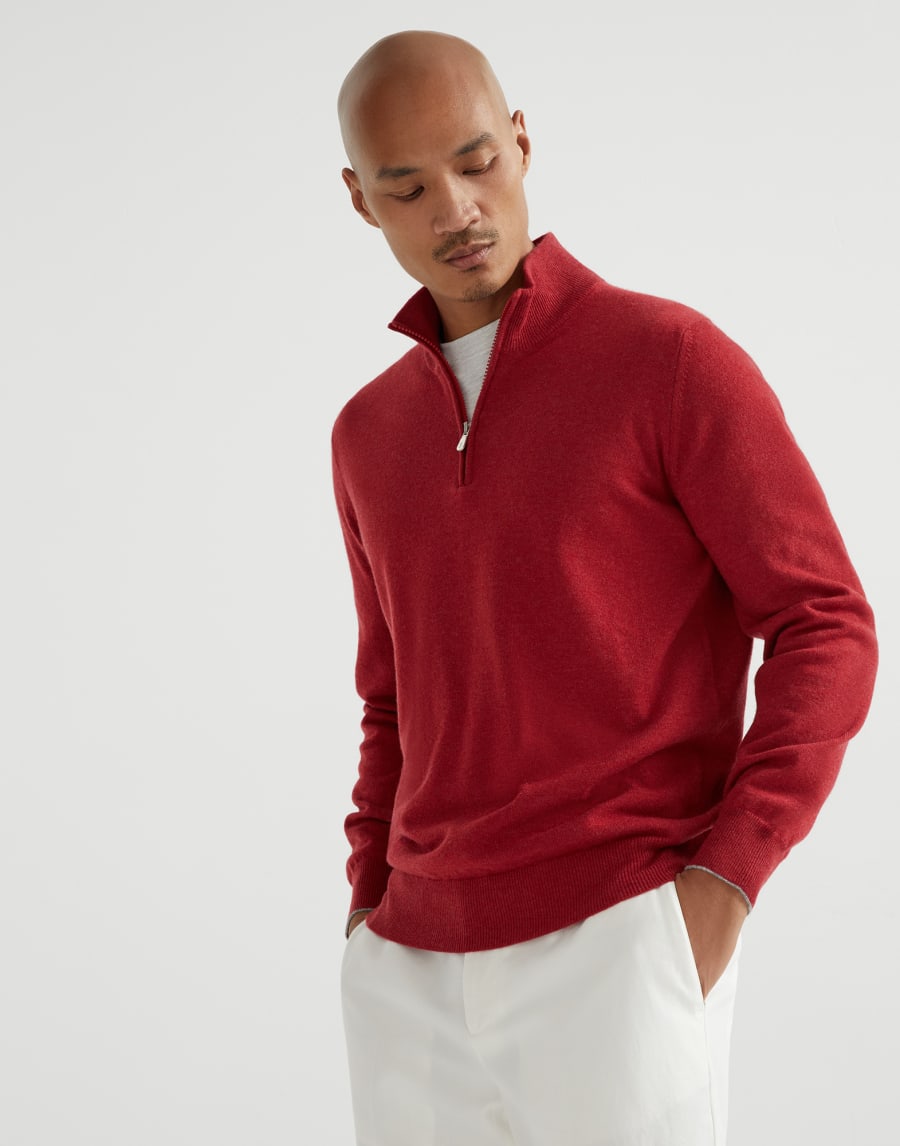 Maglia in cashmere Rubino Uomo - Brunello Cucinelli