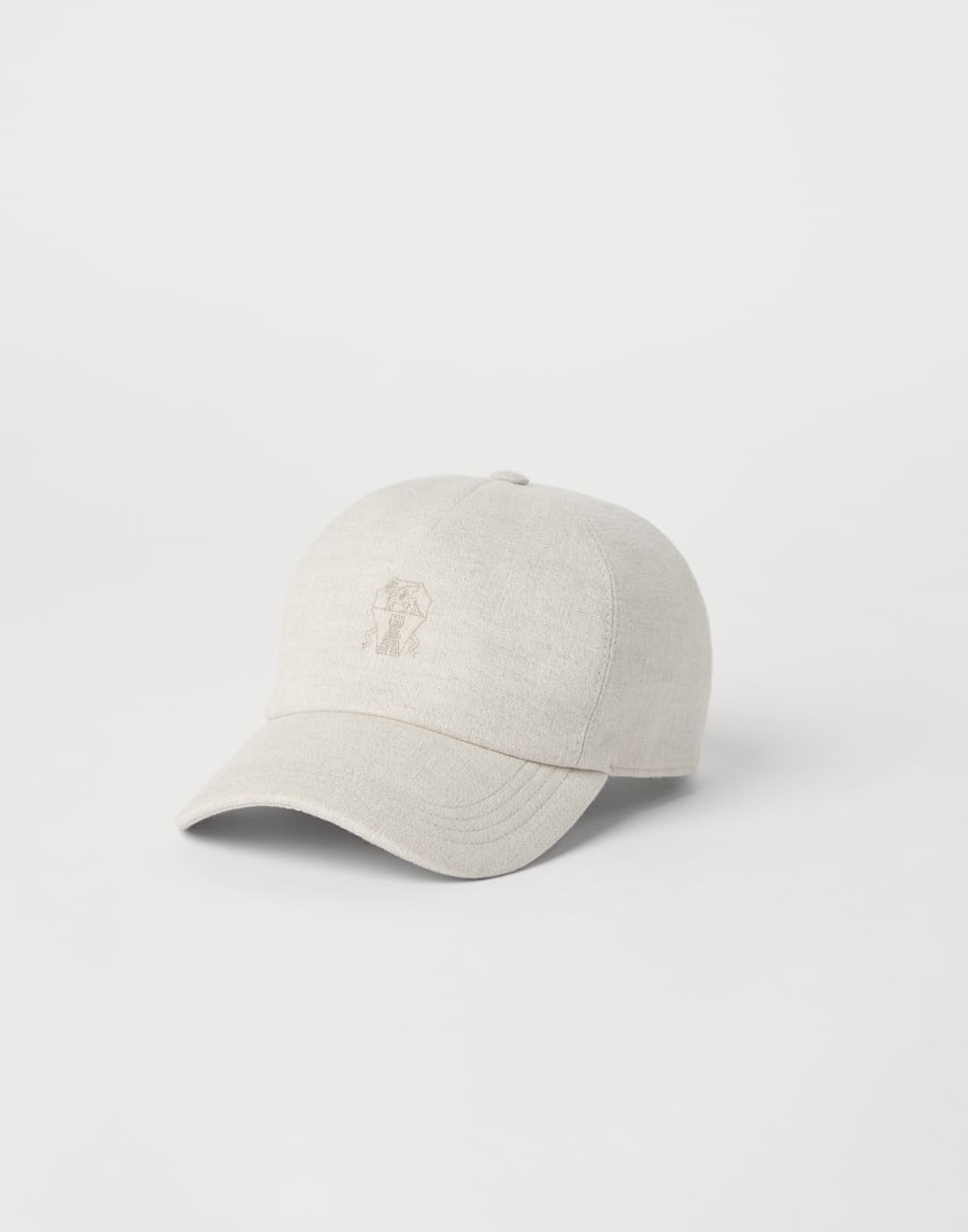 Baseball cap with logo Cool Beige Woman - Brunello Cucinelli