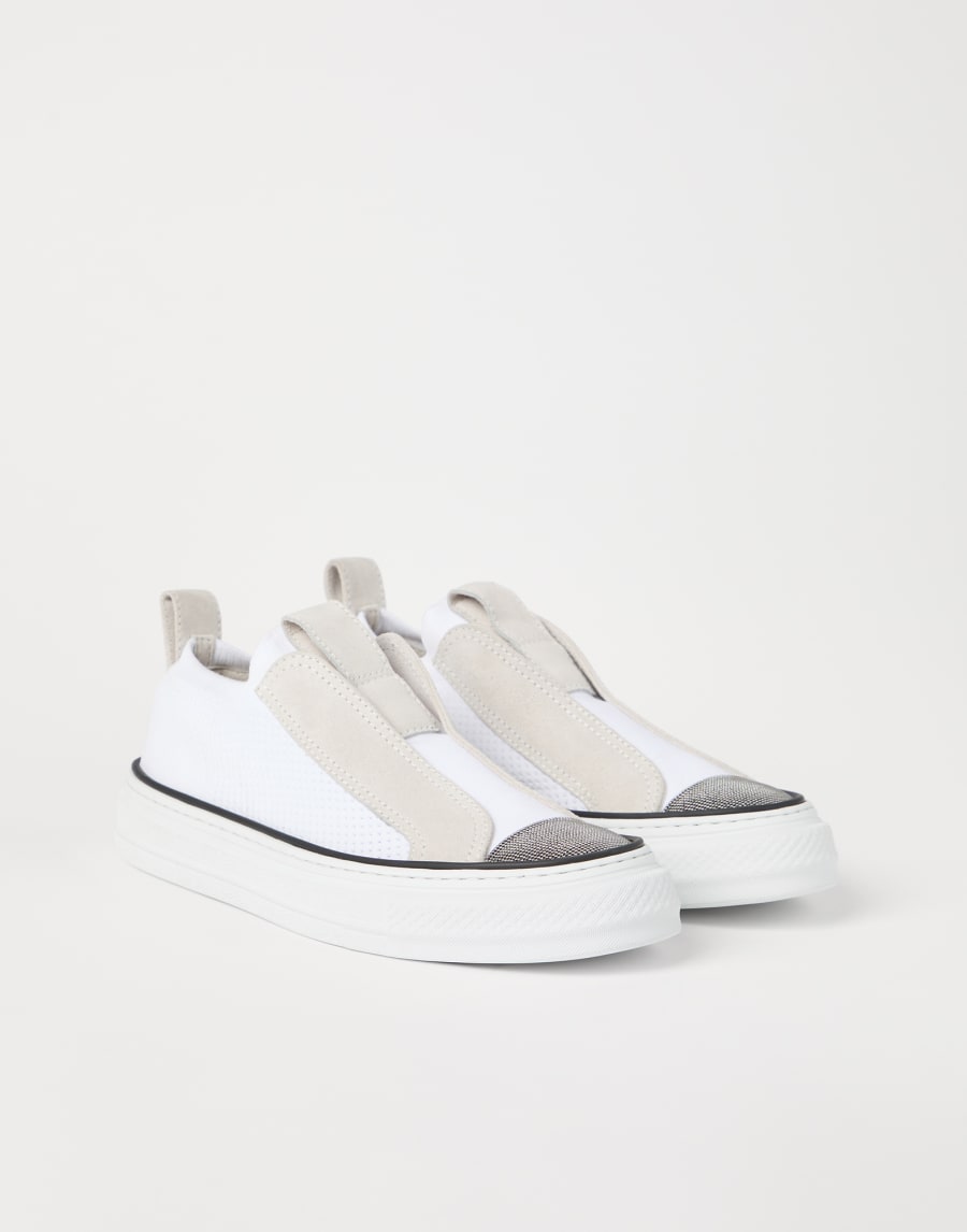 Sneakers con monile Bianco Donna - Brunello Cucinelli