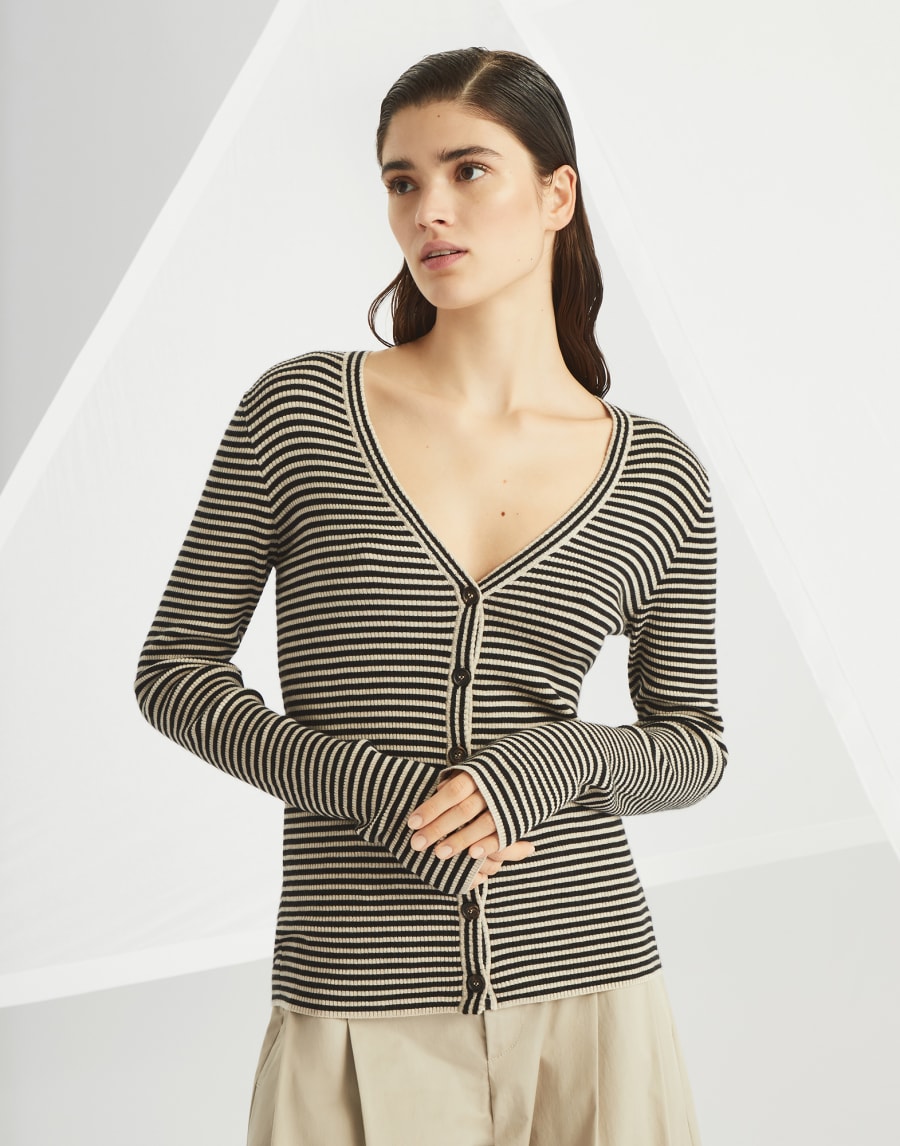 Cardigan leggero Nero Donna - Brunello Cucinelli