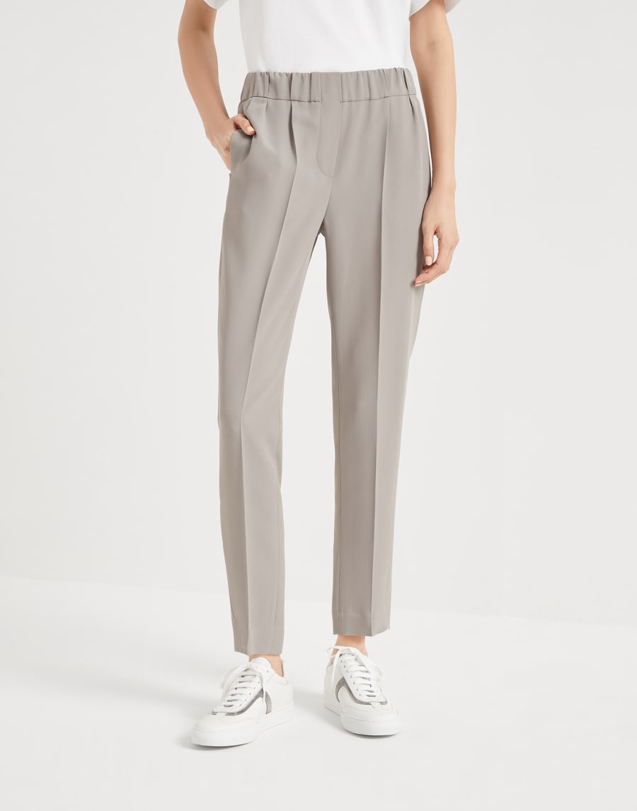 Брюки Tailored Jogger Серо-Коричневый Женщина - Brunello Cucinelli