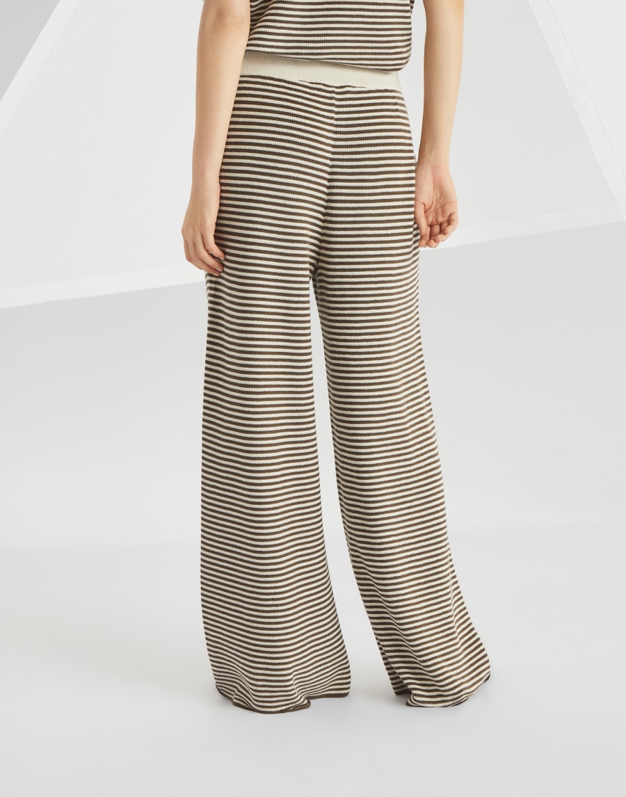 Pantalon Track Marron Femme - Brunello Cucinelli