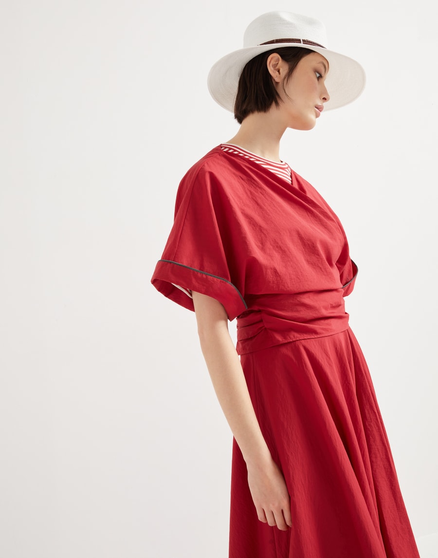Top with monili Red Woman - Brunello Cucinelli