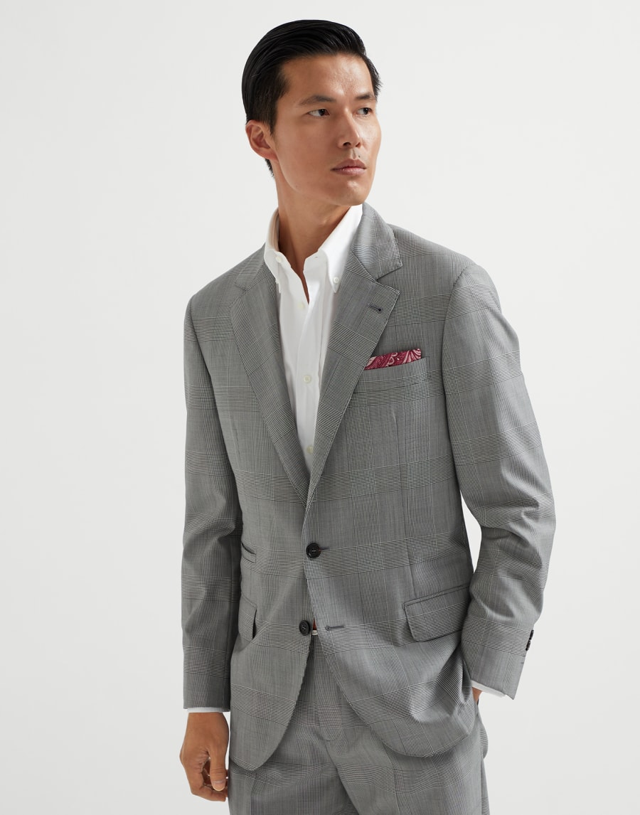 Prince of Wales blazer Grey Man - Brunello Cucinelli