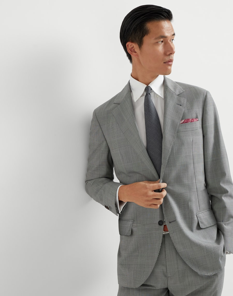 Prince of Wales blazer Grey Man - Brunello Cucinelli