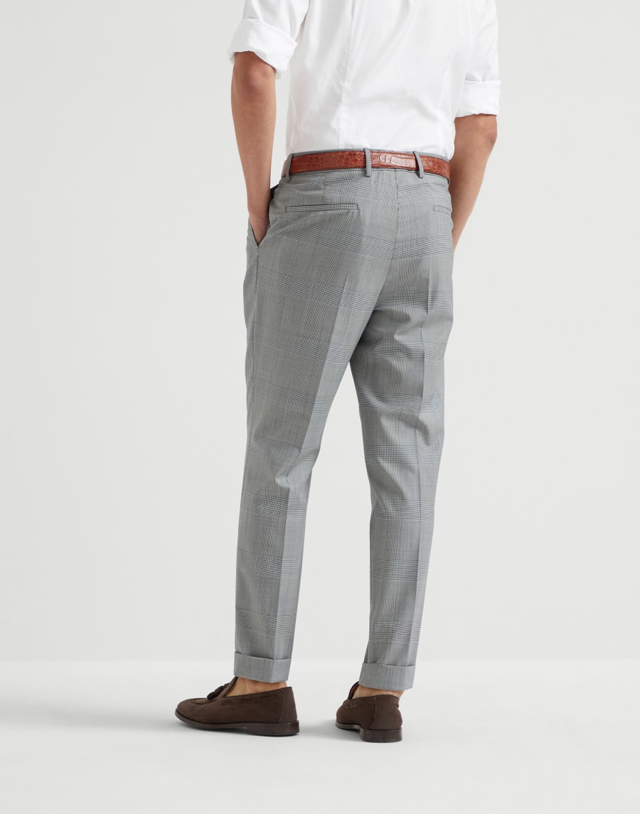Prince of Wales trousers Grey Man - Brunello Cucinelli