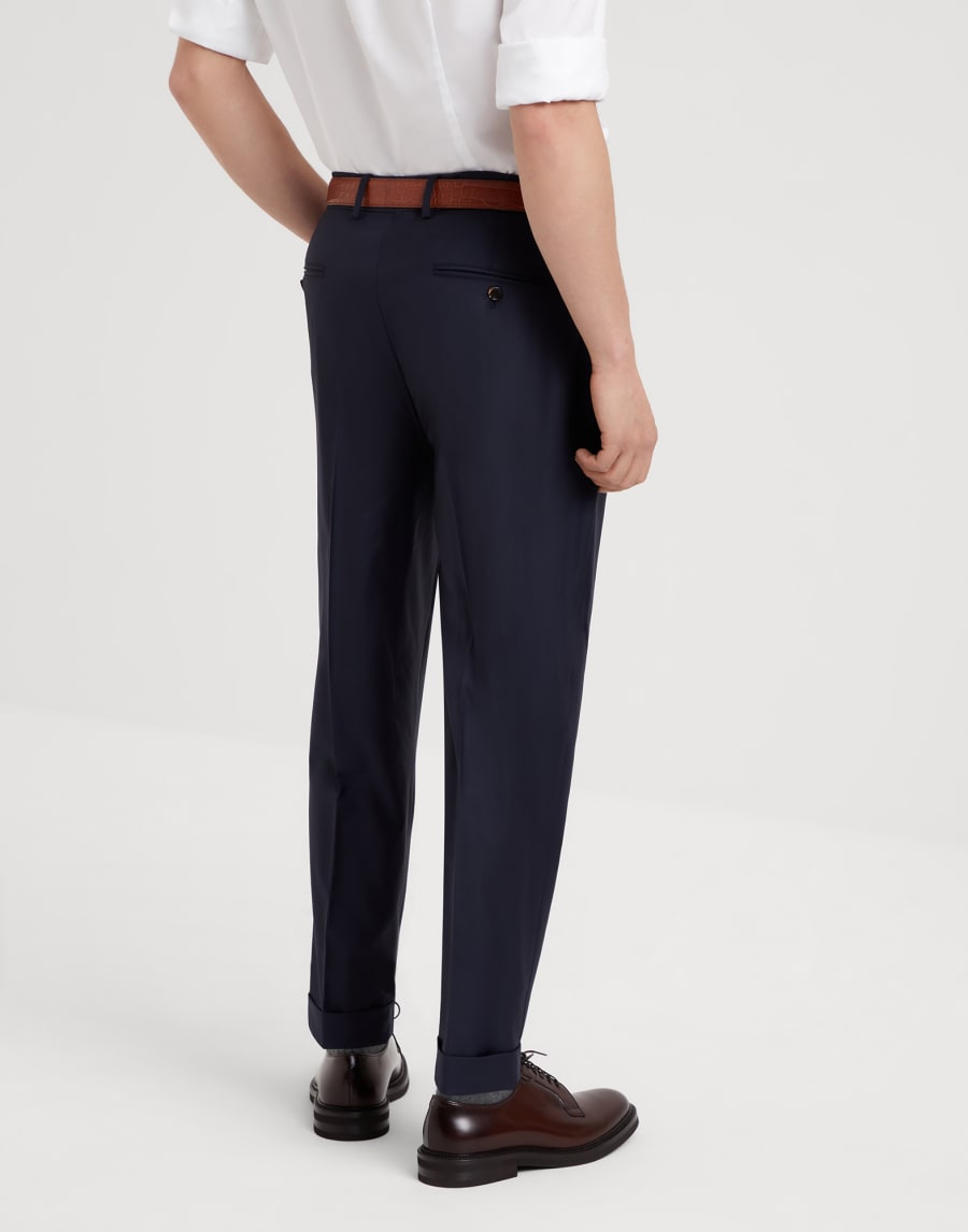 Pantalon coupe classique Bleu Marine Homme - Brunello Cucinelli