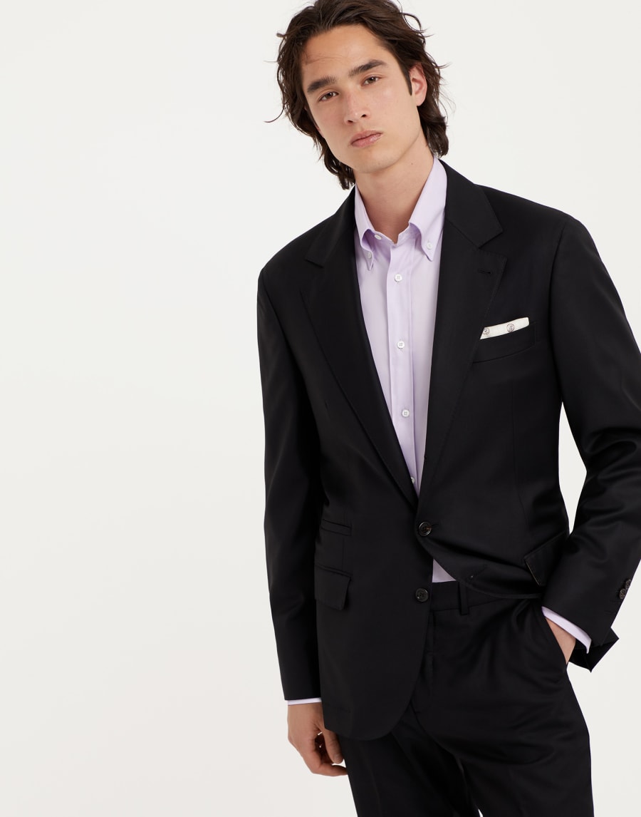 Twill blazer Black Man - Brunello Cucinelli