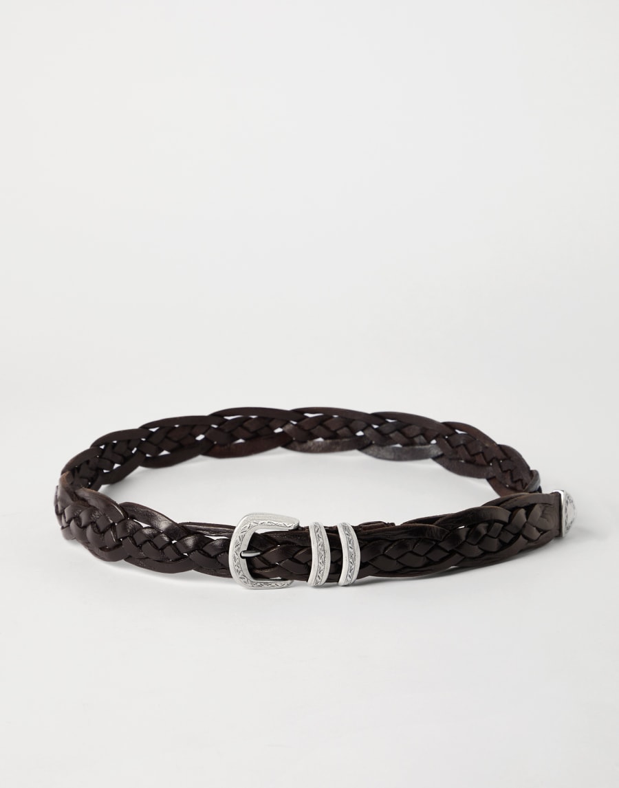 Belt with detailed buckle Brown Man - Brunello Cucinelli