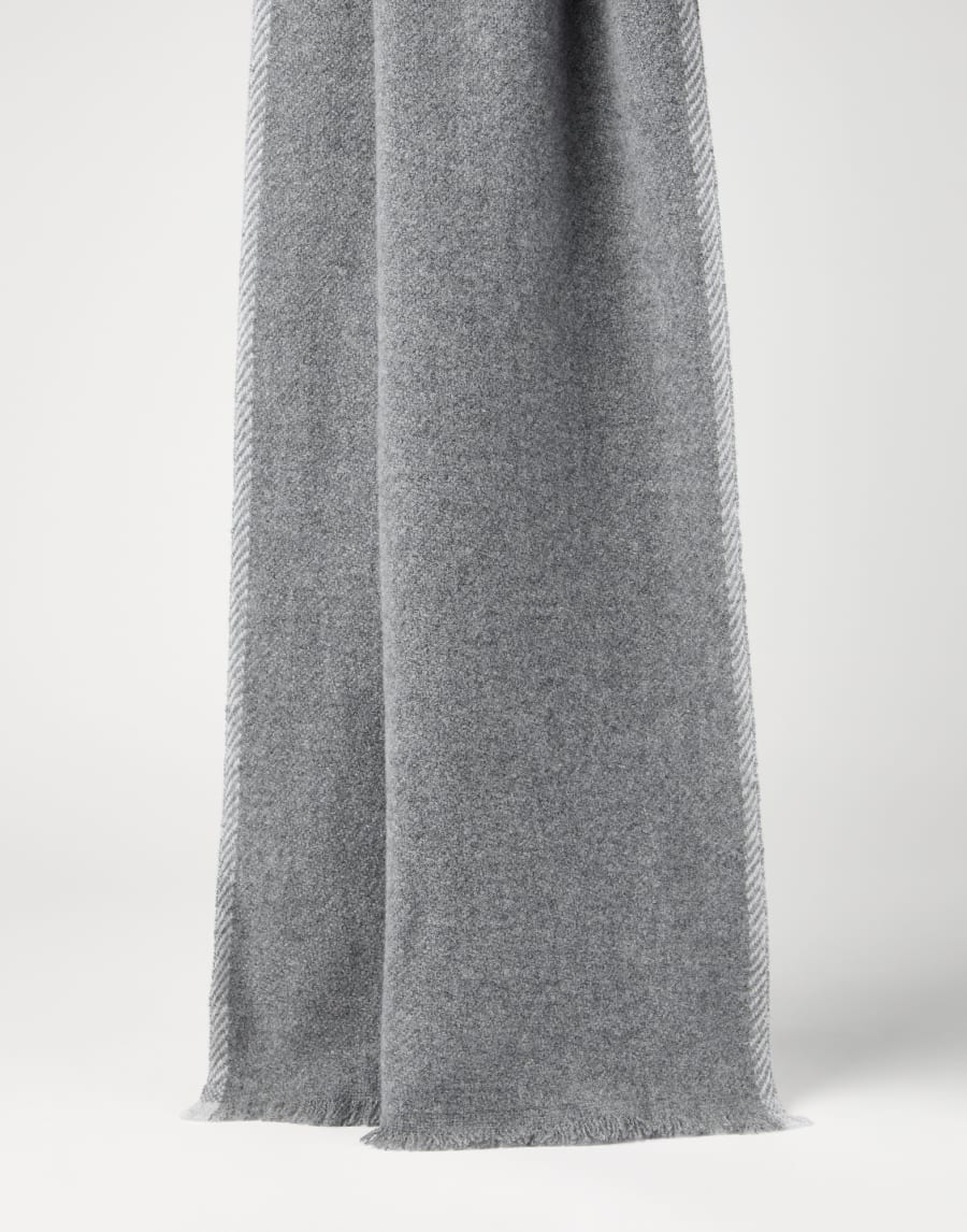 Cashmere scarf Medium Grey Man - Brunello Cucinelli