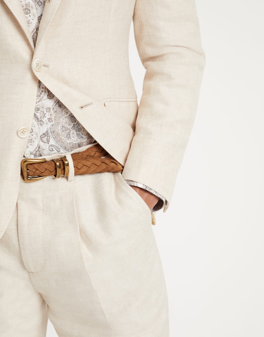 小牛皮皮带 威士忌酒色 男款 - Brunello Cucinelli