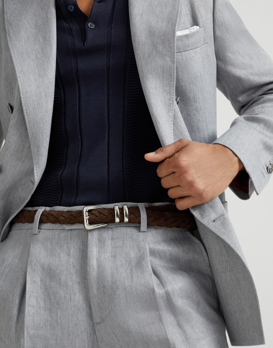 Calfskin belt Rust Brown Man - Brunello Cucinelli