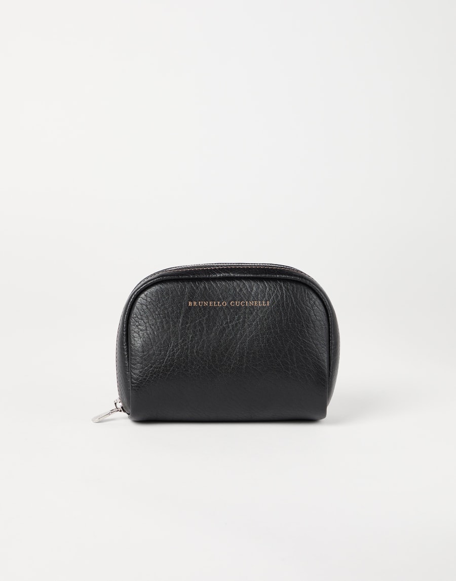 Calfskin beauty case Black Man - Brunello Cucinelli