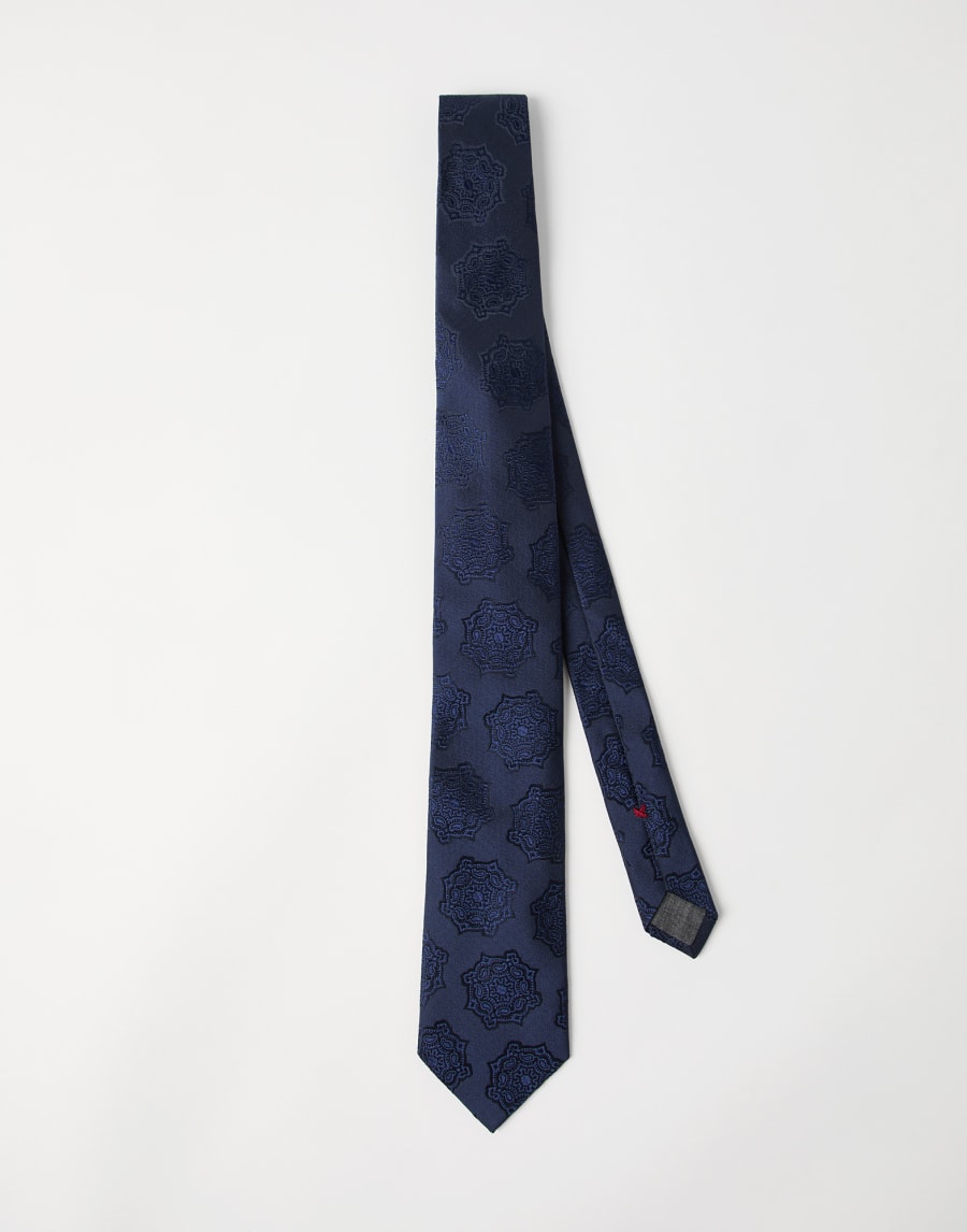 Silk necktie Navy Blue Man - Brunello Cucinelli