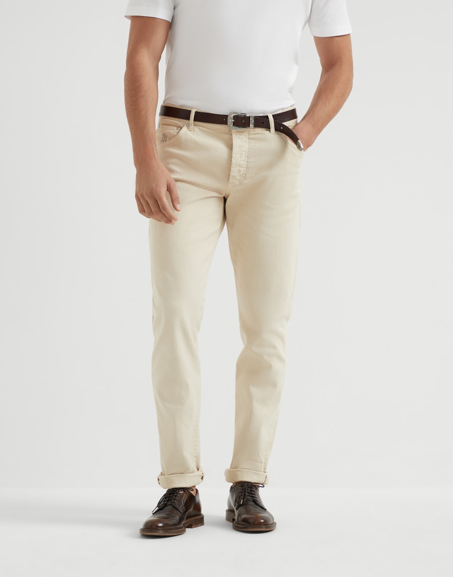 Garment-dyed trousers Buff Man - Brunello Cucinelli