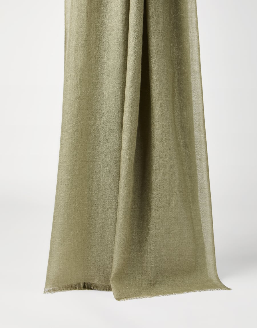 Sparkling scarf Forest Green Woman - Brunello Cucinelli