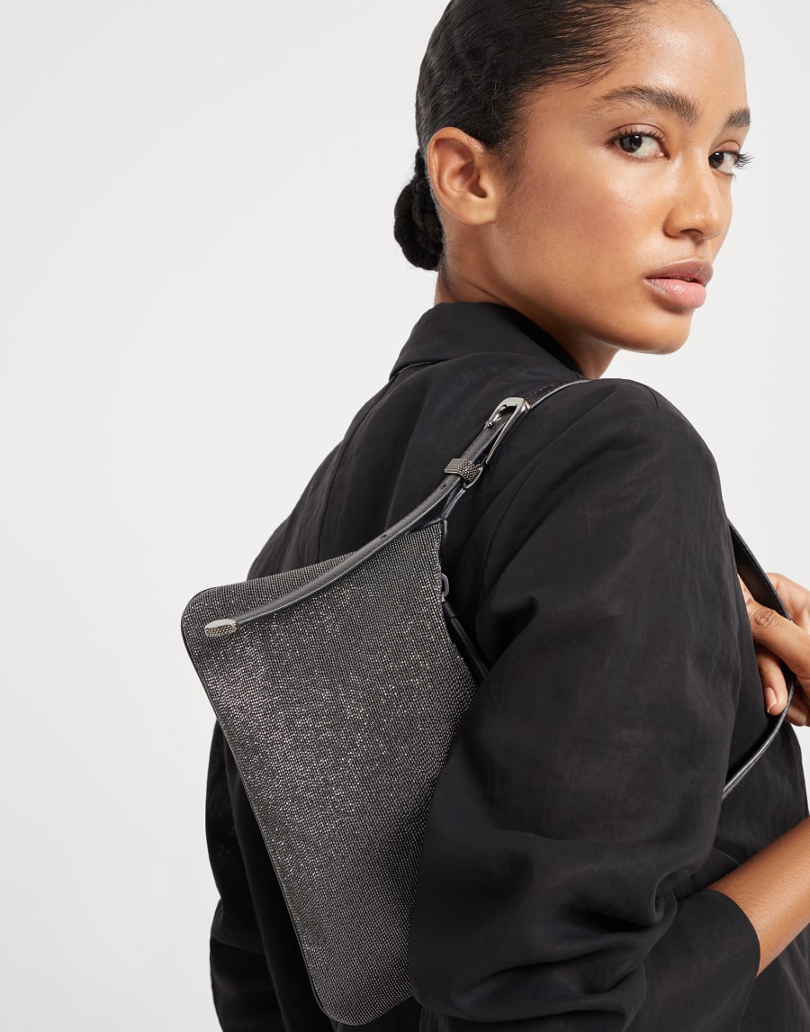 BC Duo 精美肩背包 黑色 女款 - Brunello Cucinelli