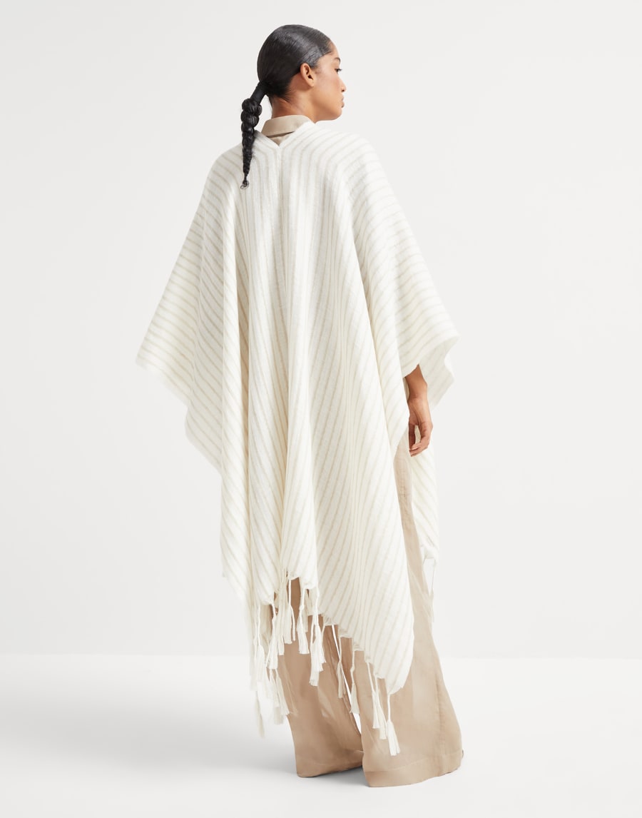 Double knit poncho Panama Woman - Brunello Cucinelli