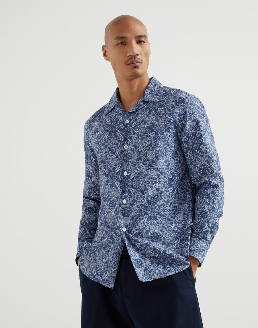 Twill shirt Azure Man - Brunello Cucinelli