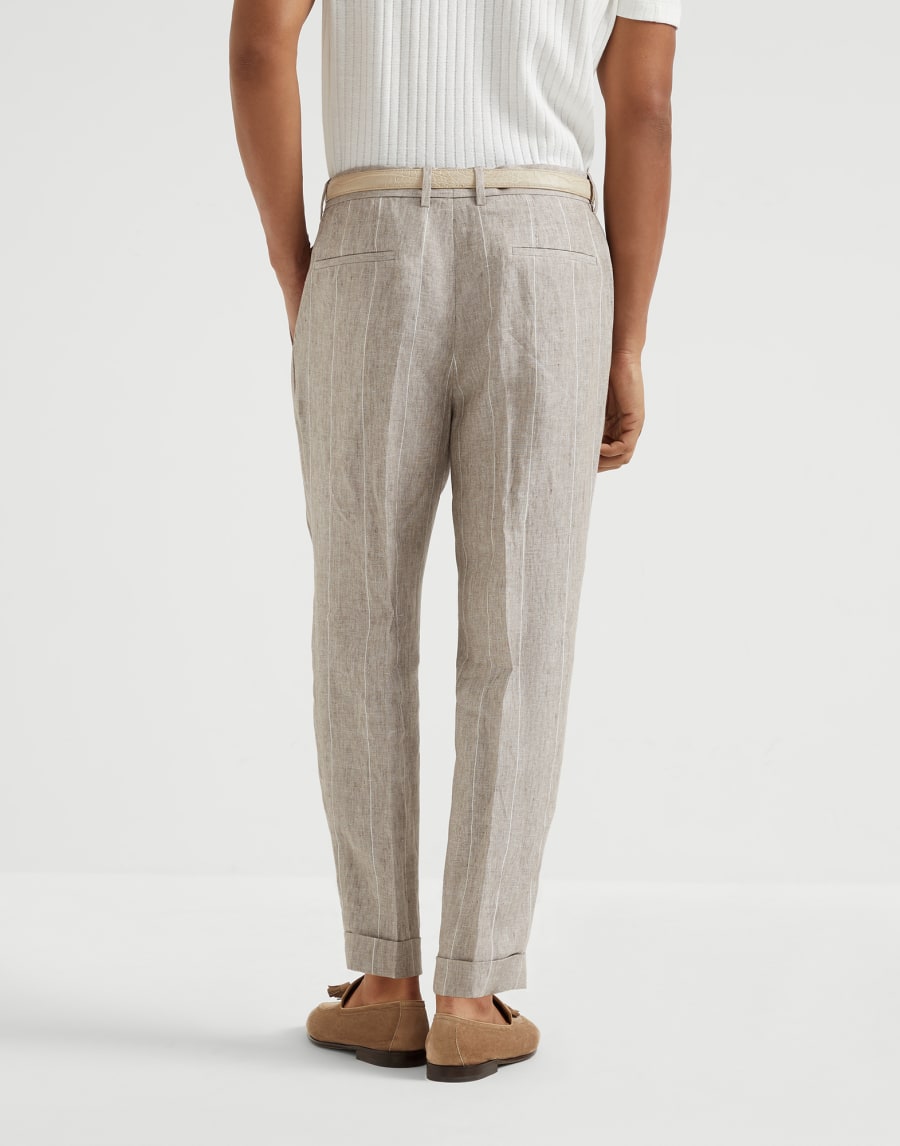 Wide chalk stripe trousers Yuta Man - Brunello Cucinelli