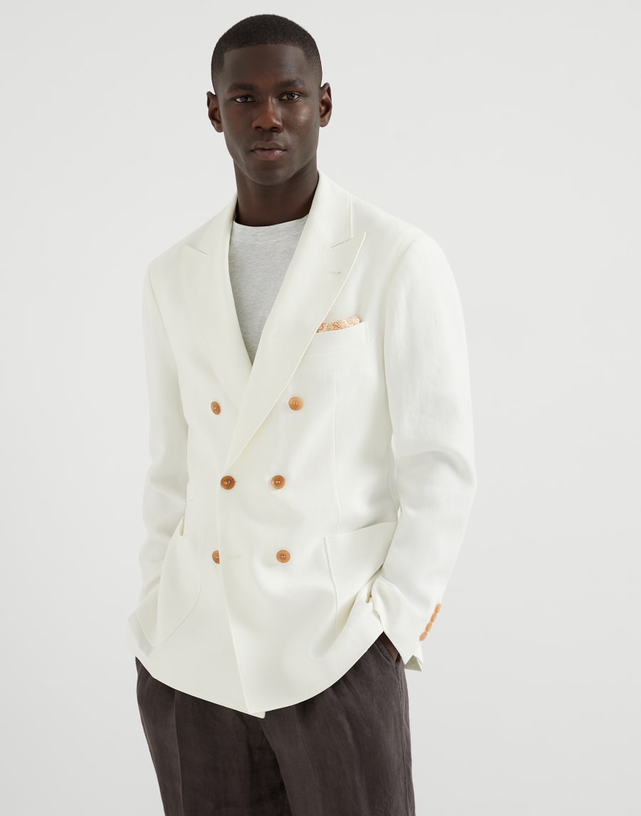Dekonstruiertes zweireihiges Sakko Panama Herren - Brunello Cucinelli