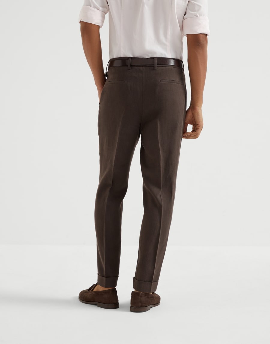 Linen trousers Brown Man - Brunello Cucinelli