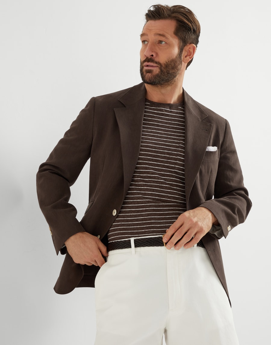 Giacca Cavallo decostruita Marrone Uomo - Brunello Cucinelli
